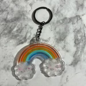 Handmade Resin Rainbow Keychain